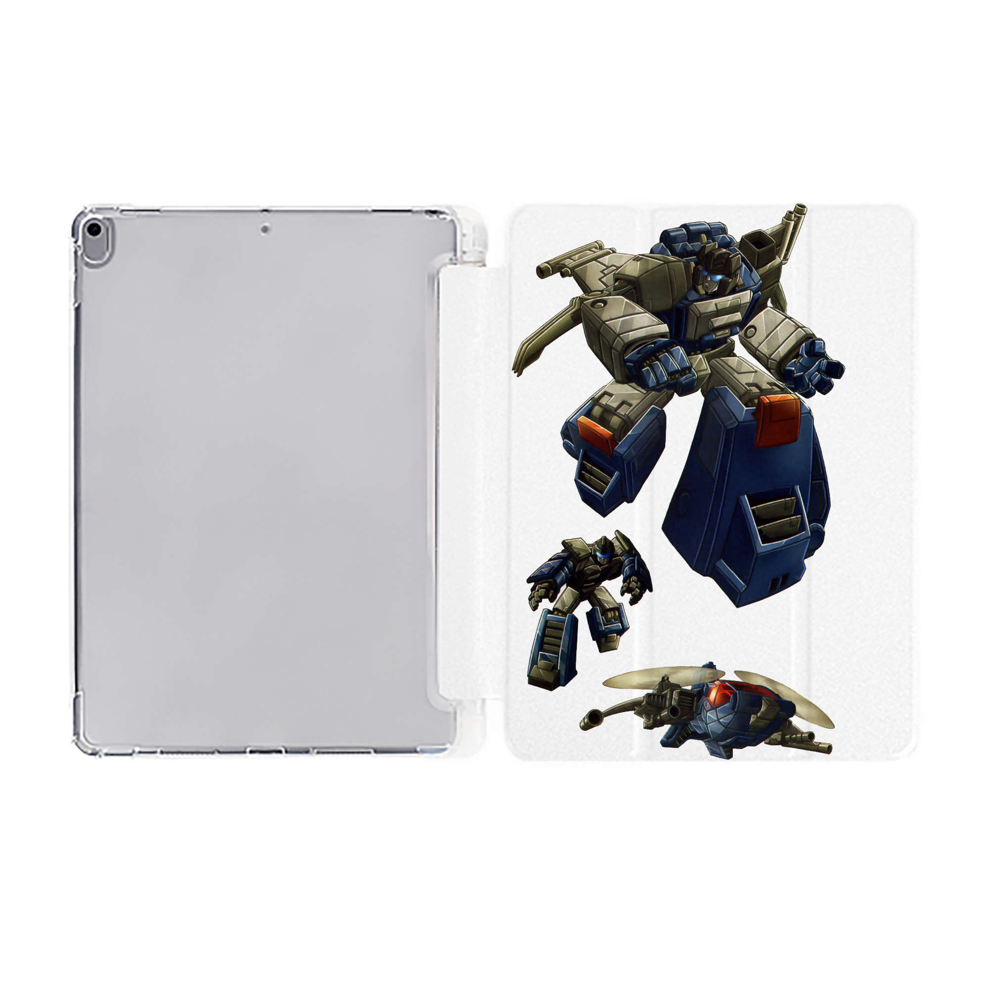 （画像用）  IPad ケース ペン収納付き 三つ折りスタンド PUレザー×シリコン 対応機種9.5/10.5/10.9インチ